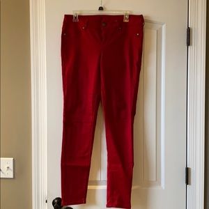 Gorgeous cranberry red Maurice’s skinny pants